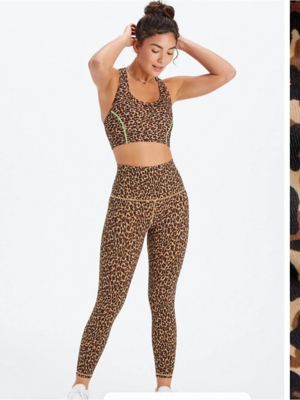 Fabletics Define PowerHold Ultra HW 7/8 Legging & Medium Impact Sports Bra- XL
